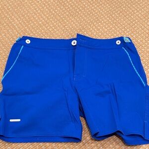 Parke & Ronen Vibrant Blue Athletic Shorts